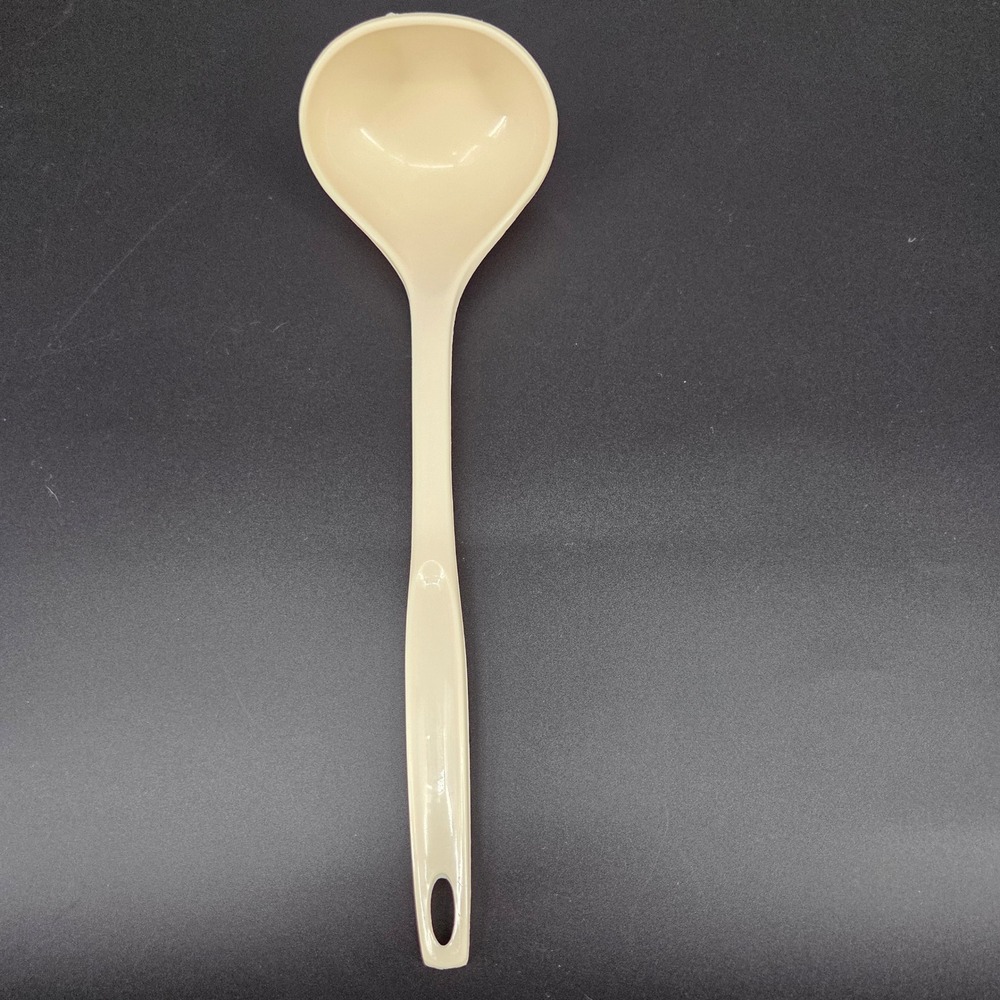 Vintage Foley Nylon Soup Ladle Almond Cream Mid-Century Modern Kitchen Utensil